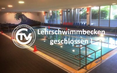 Lehrschwimmbecken vom 10.-22. September geschlossen!