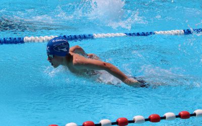 TVG-Schwimmteam beim ersten Freibadwettkampf  der Saison in Müllheim