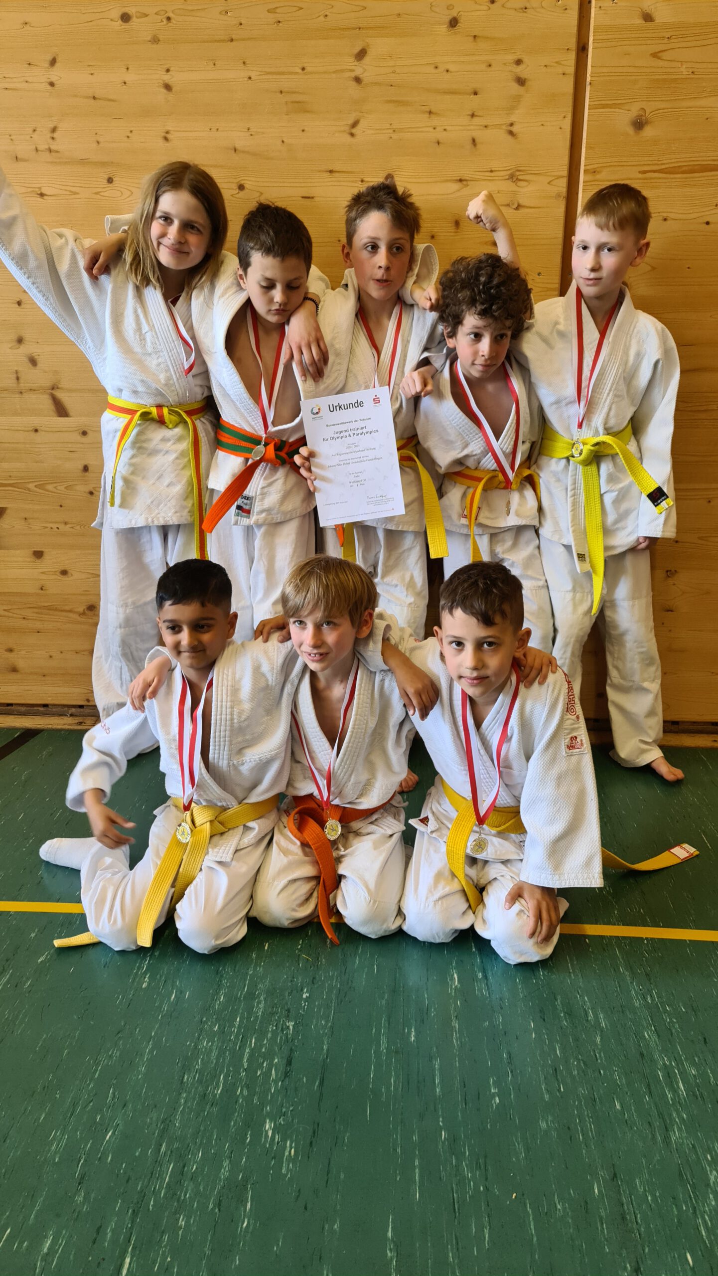 Judo-Team der Johann-Peter-Hebel-Grundschule steht erneut im Landesfinale „Jugend trainiert für Olympia“