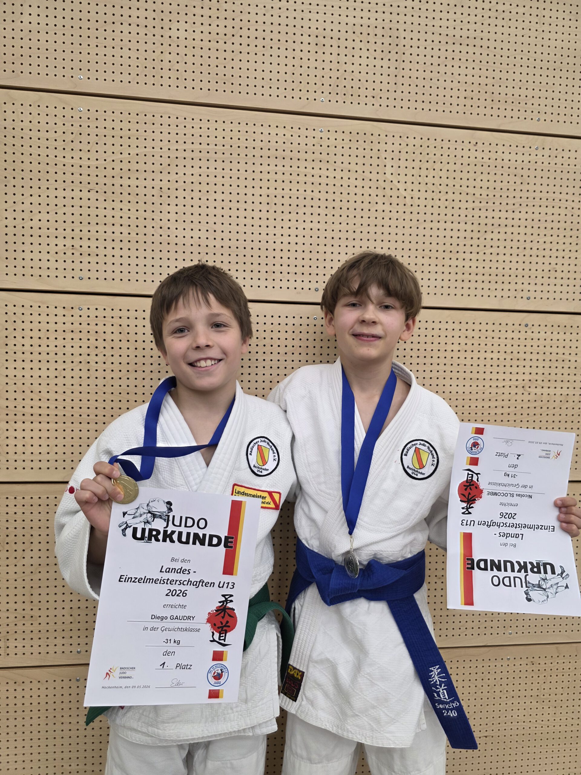 TVG-Judoka holen einen kompletten Medaillensatz bei den Landesmeisterschaften U13.