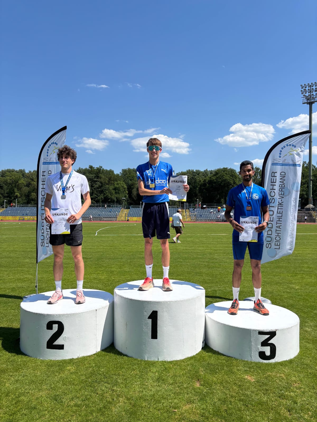 3. Platz bei den Süddeutschen Leichtathletikmeisterschaften für Hariharan Karthikeyan